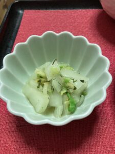 白菜の青じそもみ