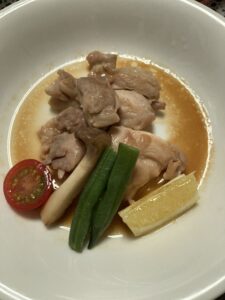 鶏肉のレモン醤油ソース